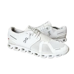 On Cloud 5 Men's Athletic Shoes Size 11, White, No-Tie